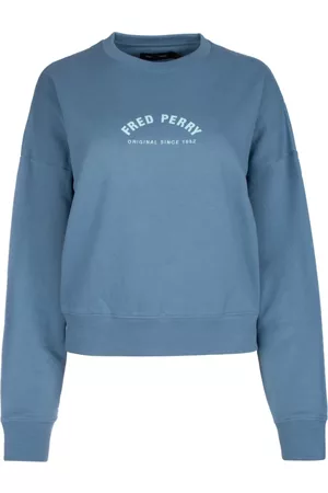 Fred Perry Mujer Jerséis - Suéter Azul, Mujer, Talla: M