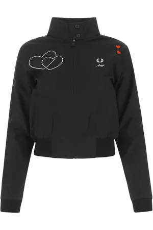 Fred Perry Mujer De entretiempo - Light Jackets Negro, Mujer, Talla: S