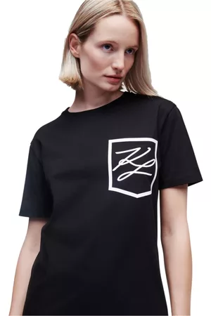 Karl Lagerfeld Mujer, Camisetas, Negro, Talla: L