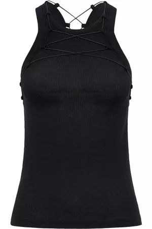 DION LEE Mujer, Camisetas, Negro, Talla: S