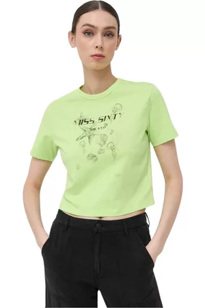 Miss Sixty Mujer Tops - Camiseta verde estampada Verde, Mujer, Talla: S