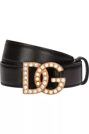 Dolce & Gabbana Mujer Cinturones - Cinturón Negro, Mujer, Talla: 85 CM