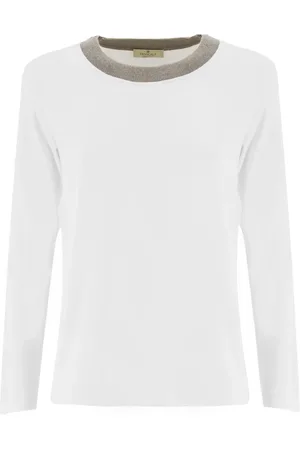 PANICALE Mujer, Camisetas, Blanco, Talla: M