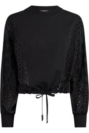 JIJIL Mujer, Sudaderas, Negro, Talla: S