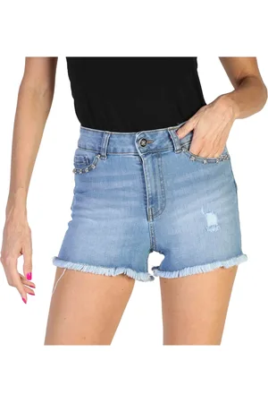 John Richmond Mujer, Pantalones cortos, Azul, Talla: W24