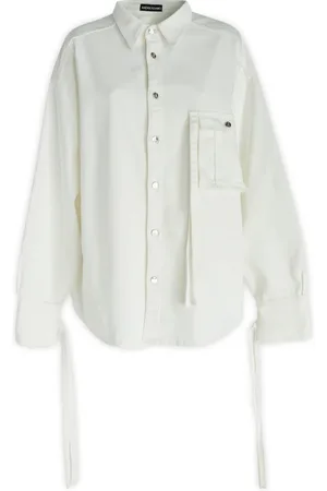 ANDREA ADAMO Mujer, Blusas y Camisas, Blanco, Talla: S