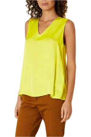 Manila Grace Mujer, Camisetas, Amarillo, Talla: L