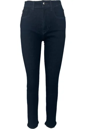 Jeans de gran tamaño Xl-5xl Jeans ajustados de cintura alta para