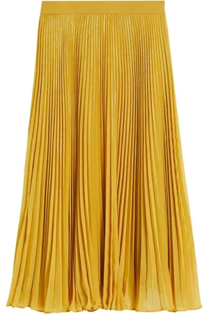 Falda larga georgette Amarilla