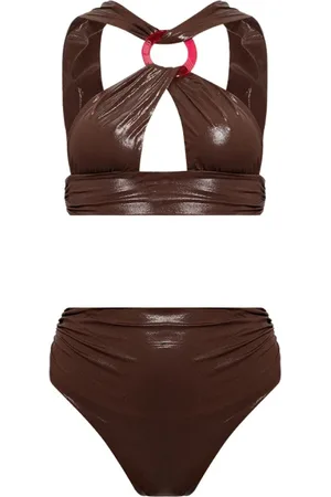 The Attico Mujer, Trajes de baño, Marrón, Talla: L