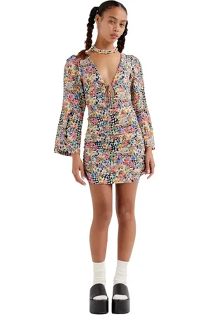 For Love & Lemons Mujer, Vestidos, Azul, Talla: L