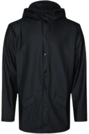 Rains Mujer, Abrigos, Negro, Talla: M