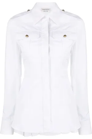 Alexander McQueen Mujer, Blusas y Camisas, Blanco, Talla: S
