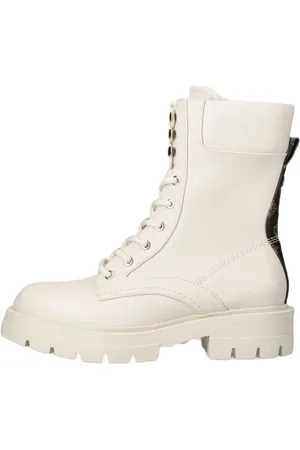 Guess MADOX - Botas con cordones - beige 