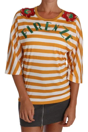 Dolce & Gabbana Mujer, Camisetas, Naranja, Talla: S