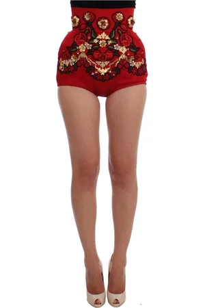 Dolce & Gabbana Mujer, Pantalones cortos, Rojo, Talla: S