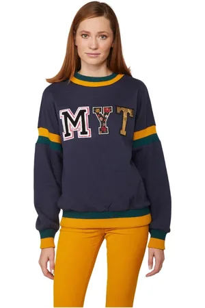 Twin-Set Mujer, Sudaderas, Azul, Talla: L
