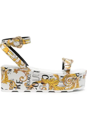 VERSACE Mujer, Zapatos, Blanco, Talla: 36 EU