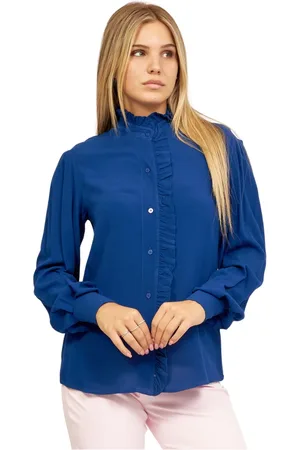 Blusa Cuello Mao Royal Polo Club para Mujer