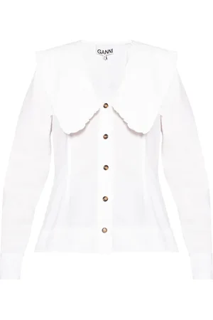 Ganni Mujer, Blusas y Camisas, Blanco, Talla: M