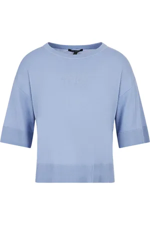 Armani Exchange Mujer, Camisetas, Azul, Talla: S