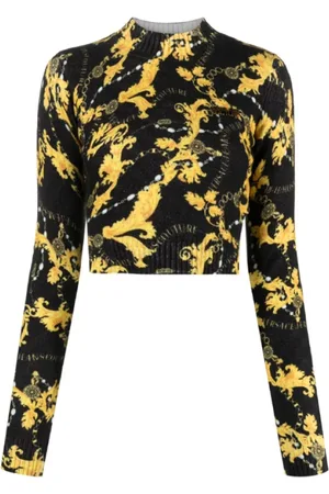 VERSACE Mujer, Camisetas, Negro, Talla: S