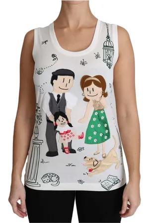 Dolce & Gabbana Mujer, Camisetas, Blanco, Talla: L