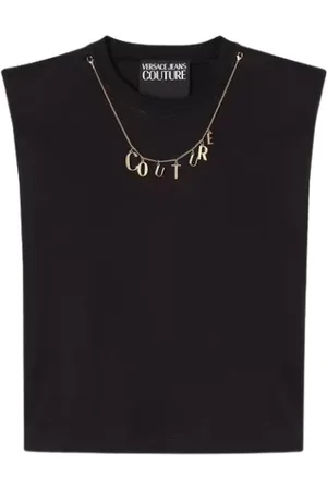 VERSACE Mujer, Camisetas, Negro, Talla: L