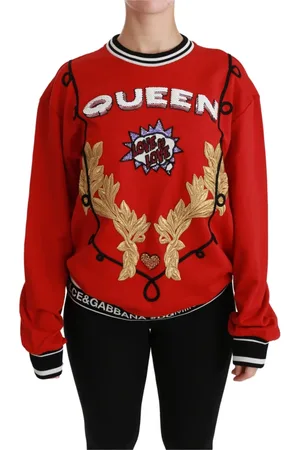 Dolce & Gabbana Mujer, Sudaderas, Rojo, Talla: M