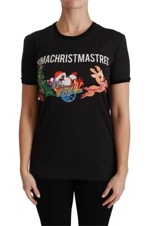 Dolce & Gabbana Mujer, Camisetas, Negro, Talla: M