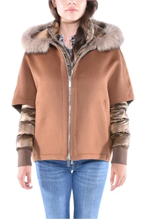 MOORER Mujer, Chaquetas, Marrón, Talla: M