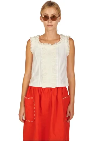 Comme des Garçons Mujer, Camisetas, Blanco, Talla: S