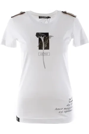 Dolce & Gabbana Mujer, Camisetas, Blanco, Talla: 3XS