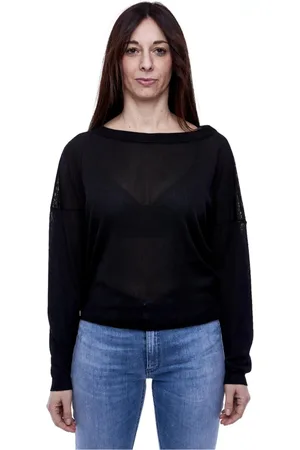 Manila Grace Mujer, Sudaderas, Negro, Talla: S