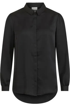 VILA Mujer, Blusas y Camisas, Negro, Talla: S
