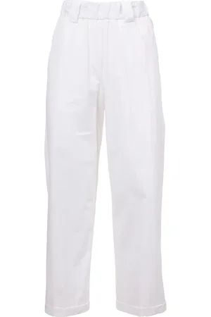 LE TRICOT PERUGIA Mujer, Pantalones, Blanco, Talla: S