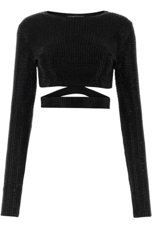 ANDREA ADAMO Mujer, Camisetas, Negro, Talla: S