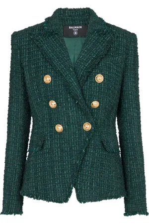 Balmain Mujer, Chaquetas, Verde, Talla: S
