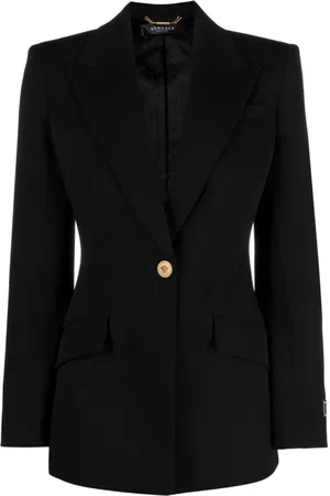 VERSACE Mujer, Chaquetas, Negro, Talla: S