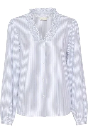 Kaffe Mujer, Blusas y Camisas, Azul, Talla: 2XL