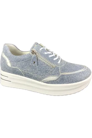 Waldläufer Mujer, Zapatos, Azul, Talla: 38 1/2 EU