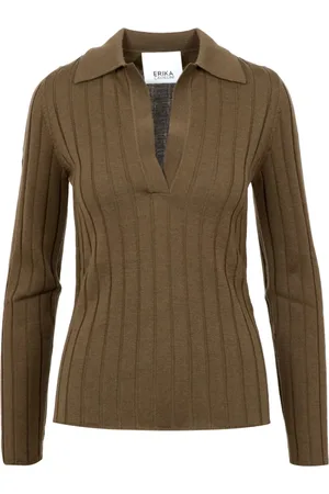 ERIKA CAVALLINI Mujer, Jerseys, Marrón, Talla: M
