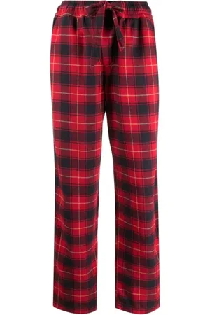 Pantalones de cuadros online rojos mujer