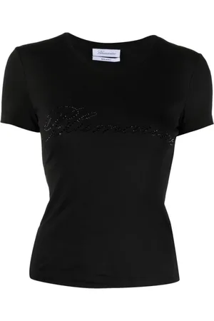 BLUMARINE Mujer, Camisetas, Negro, Talla: S