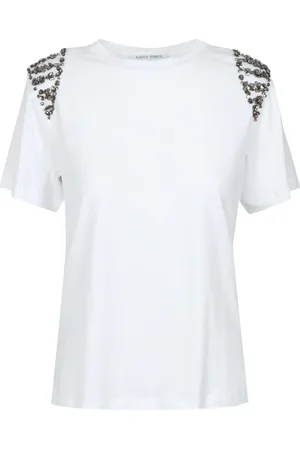 Alberta Ferretti Mujer, Camisetas, Blanco, Talla: S