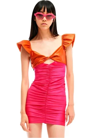 Vestido Fucsia Tirantes Lazo, Ofertas en vestidos de mujer