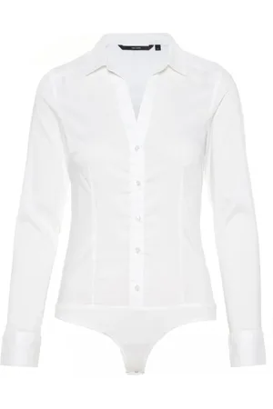 VERO MODA Mujer, Camisetas, Blanco, Talla: M