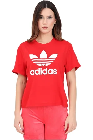 Camisetas adidas mujer rojas 2025