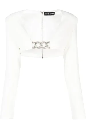 DAVID KOMA Mujer, Camisetas, Blanco, Talla: S