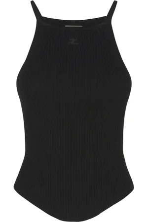 Courrèges Mujer, Camisetas, Negro, Talla: L